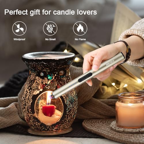 Rechargeable Electric Candle Lighter - Arc Plasma, Gold