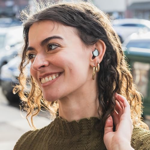 CURVD Cliq Noise Cancelling Ear Plugs ? Reusable Concert Earplugs for Noise Reduction with Swappable Covers, 5 Tip Sizes & Travel Case. Stylish, Comfy, and Customizable Protection