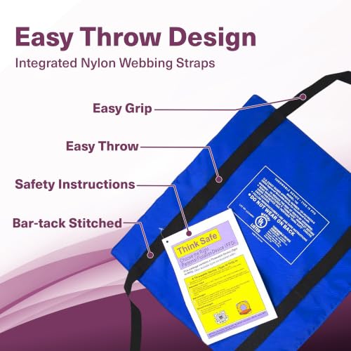 Kemp USA Type IV Throwable Flotation Cushion Royal Blue - USCG Approved Boat Safety