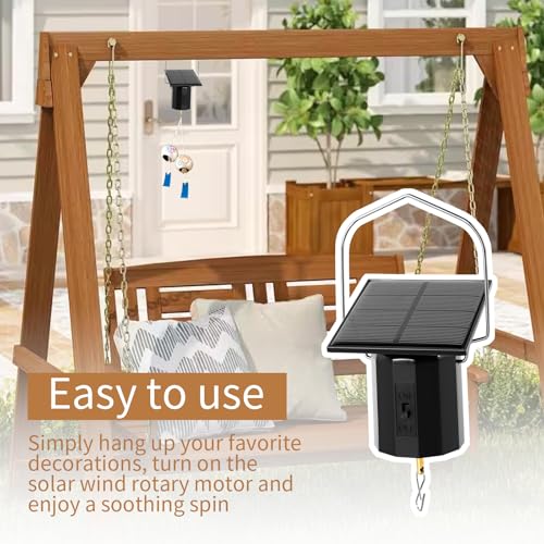 Solar Powered Hanging Display Motor for Wind Chimes - Medium Speed