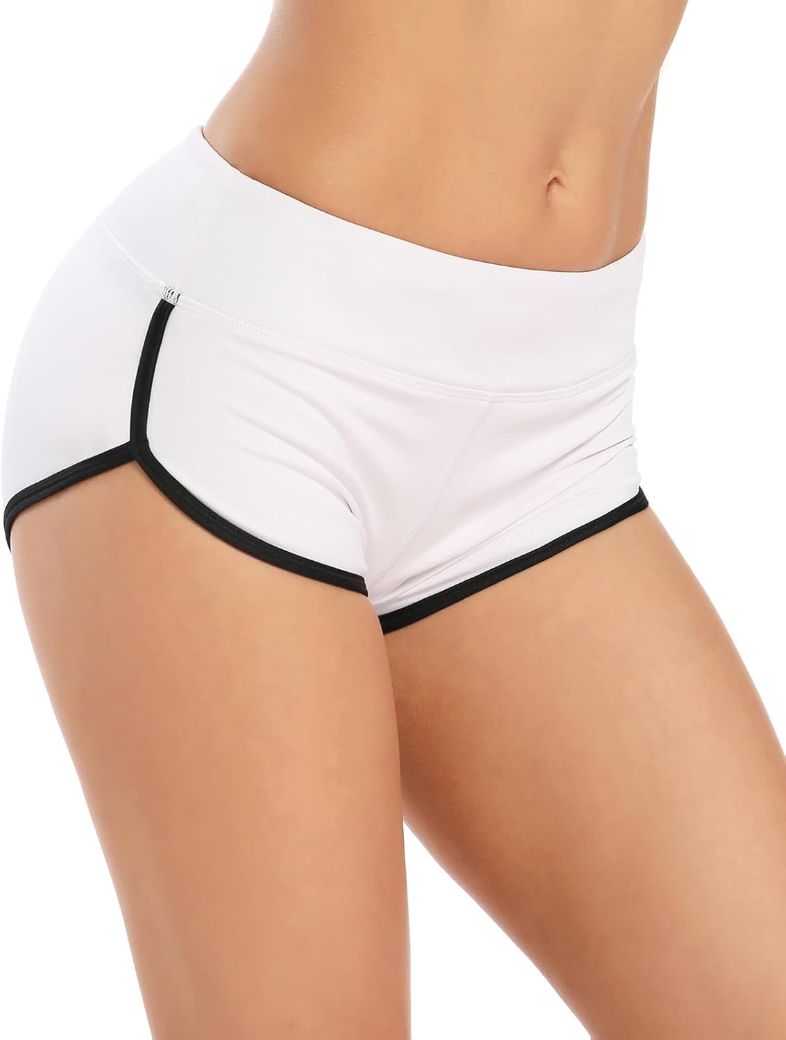 Skiennix Women's Booty Shorts - High Waist Butt Lifting Yoga & Gym Shorts for Ultimate Comfort