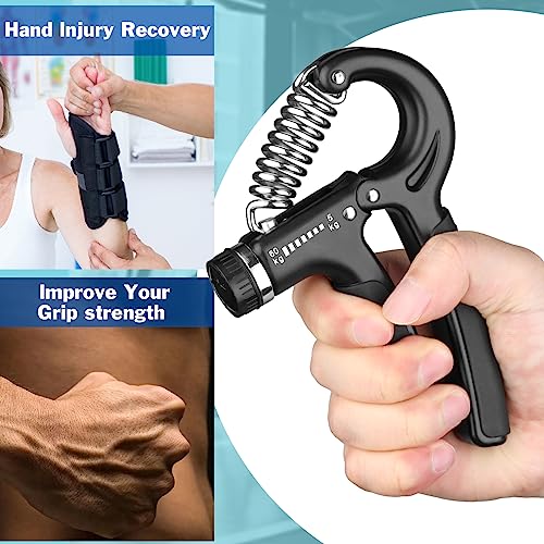 Adjustable Hand Grip Strength Trainer - 11-132 Lbs Resistance
