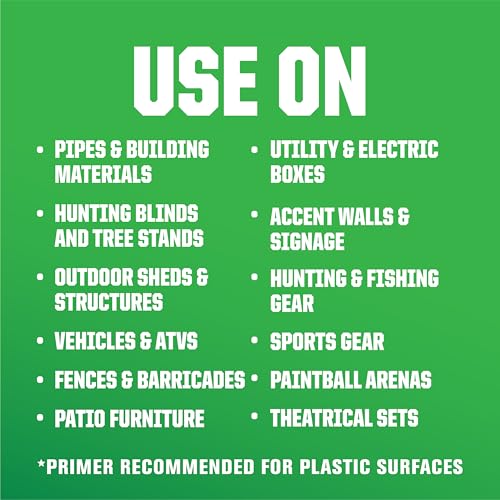 Rust-Oleum Camouflage Flat Army Green Paint 32 fl oz - Non-Reflective Camouflage Coating