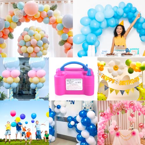Electric Balloon Pump with Dual Nozzle - Fast Inflator for Parties