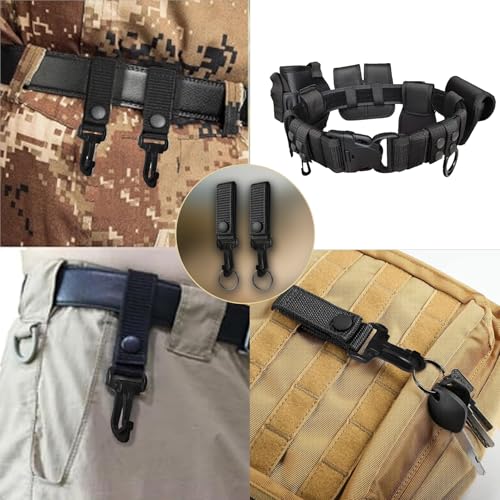 Heavy Duty Nylon Tactical Belt Keepers - 6 Clips for Law Enforcement