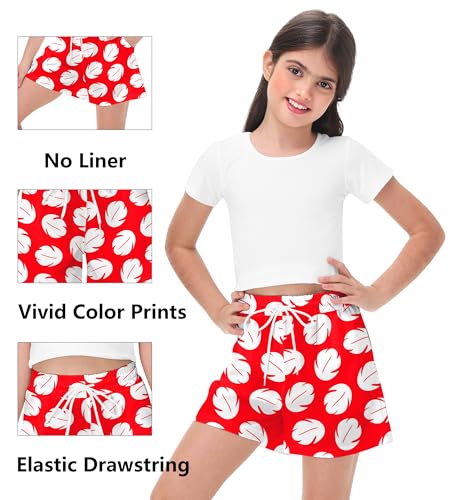Boys 4th of July Swim Trunks Quick Dry Hawaiian Shorts with Pockets
