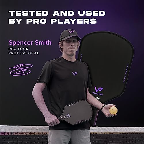 Carbon Fiber Pickleball Paddle - 16mm Foam Injected Walls - Flash