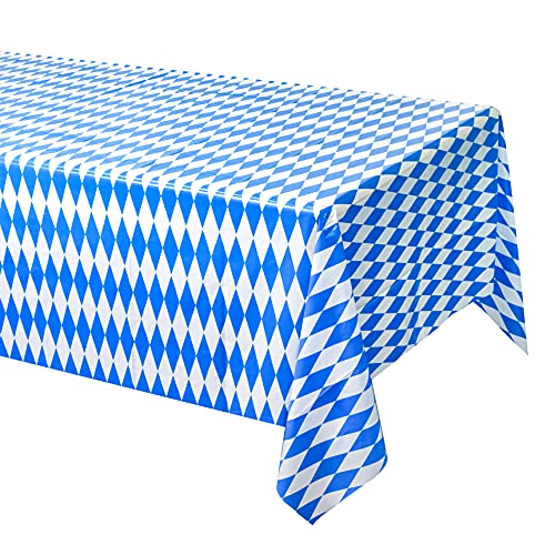 Oktoberfest Tablecloths - 54"x108" Flag Pattern - 3 Pack