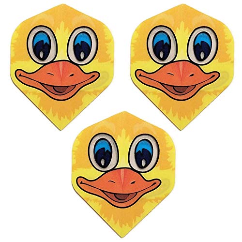 Cartoon Duck Face Dart Flights - 100 Micron Extra Strong (9 Pack)