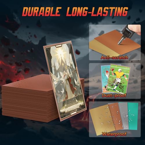 TiopLior 600 Pack Matte Card Sleeves - 6 Colors Standard Trading Card Protectors