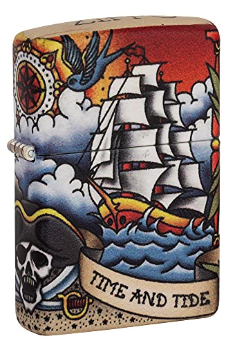 Zippo Nautical Lighters Blue – Windproof, Refillable American Made