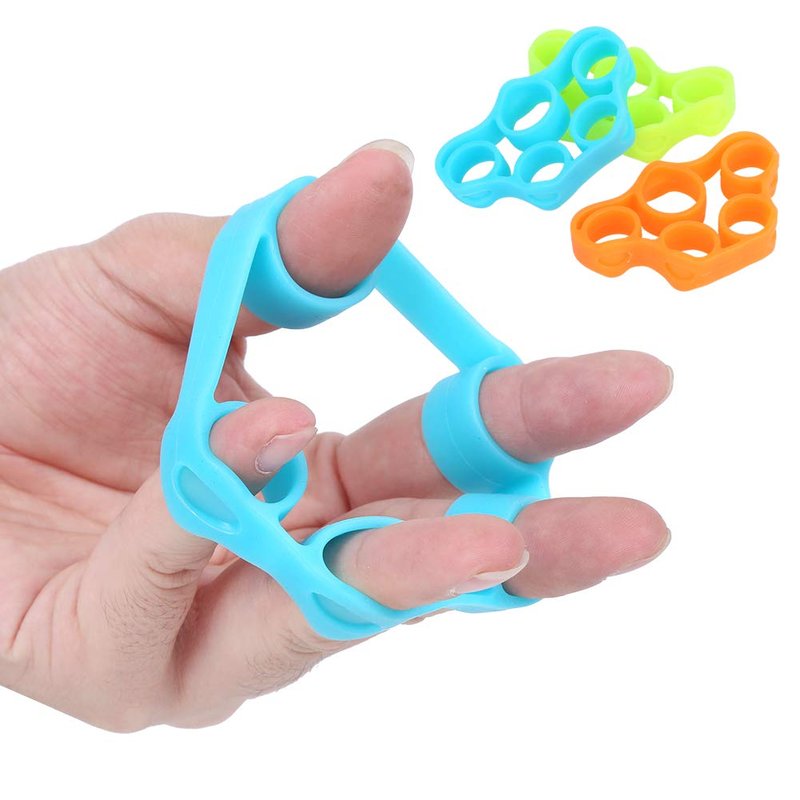 Finger Exerciser, Hand Grip Strengthener, (3PCS) Grip Strength Trainer Forearm Grip Workout, Finger Stretcher, Relieve Wrist & Thumb Pain, Carpal Tunnel, Great for Rock Climbing and More, Hand Gr