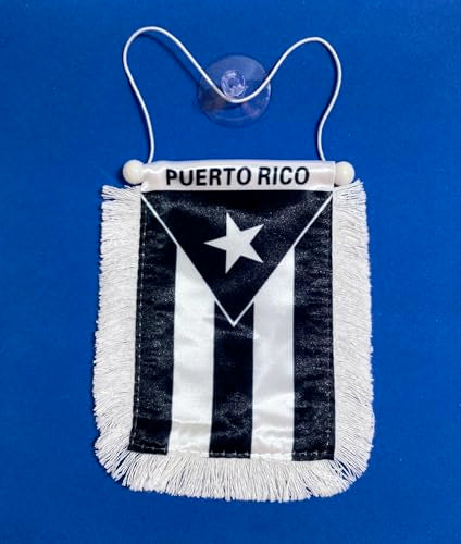 Puerto Rico Flag Rearview Mirror Accessories - Vibrant Car Decor