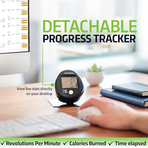 Under Desk Elliptical Machine with Magnetic Resistance - Black
