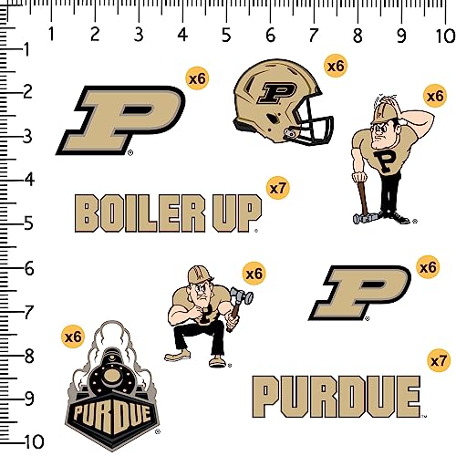 Purdue University Vinyl Stickers - 50 Waterproof Decals for Laptops & Cars