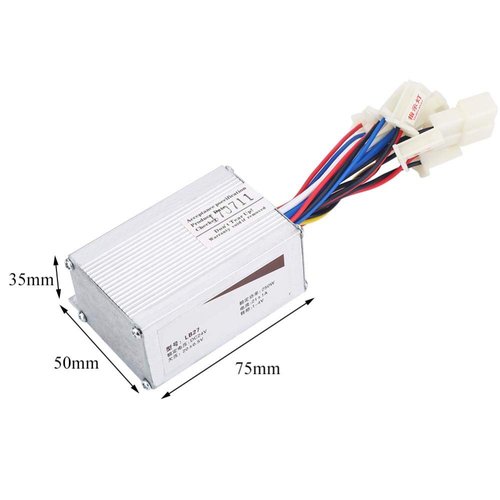 Electric Brushed Motor Speed Controller, 24V 250W Motor Controller Box for Electric Scooter