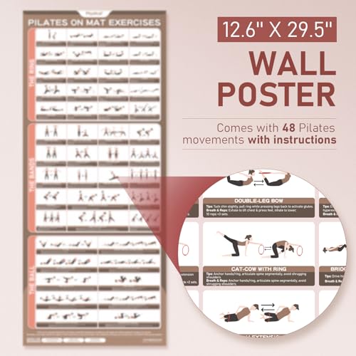 Complete Pilates Kit with Resistance Bands, Ring & Ball - Beginner Friendly