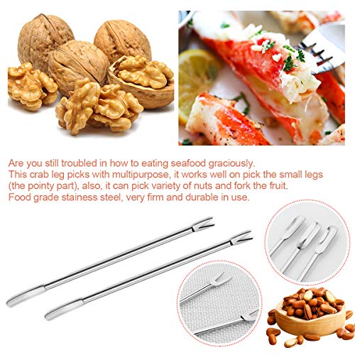 10PCS Seafood Tool Set - Crab & Lobster Crackers, Forks & Knives