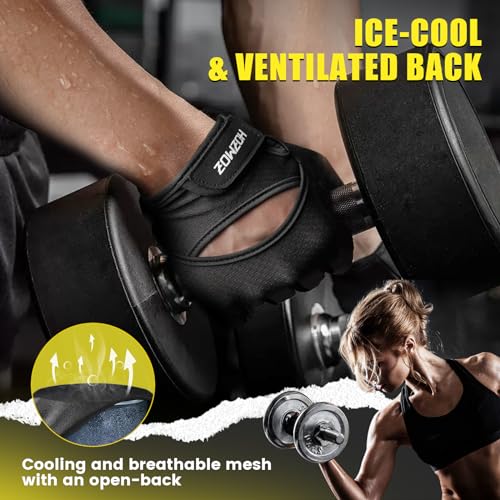 Ventilated Weight Lifting Gloves with Full Palm Protection