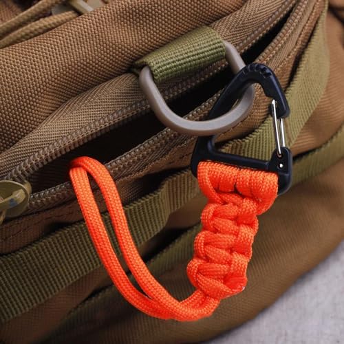 3-Pack Paracord Keychain Lanyard with Triangle Buckle Clasp