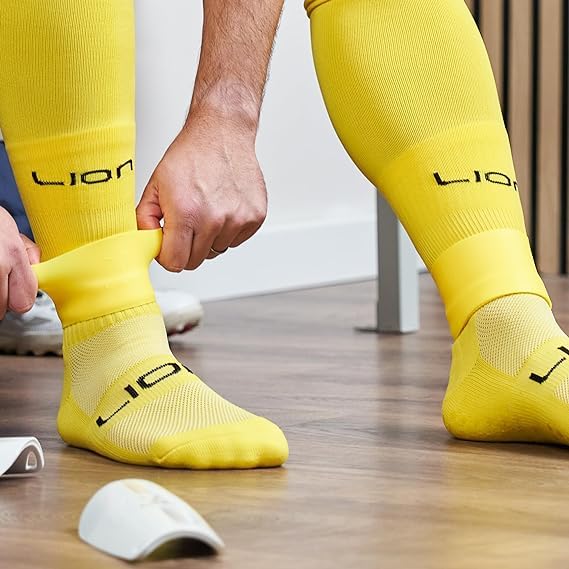 Silicone Soccer Leg Bands - Neon Yellow - Alternative to Tape