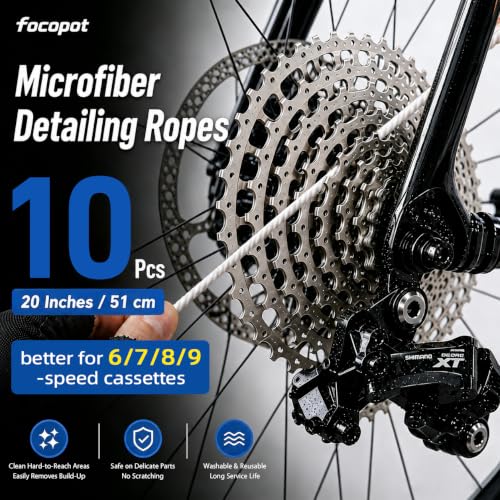 Bike Chain Cleaning Kit - 8 Piece Degreaser, Scrubber & Lube