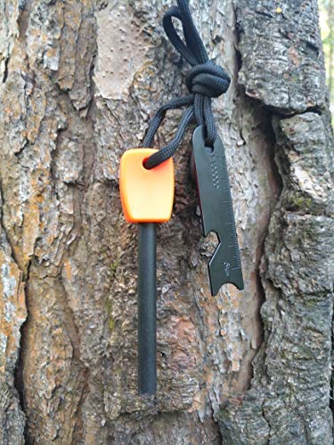 Ferrocerium Fire Starter Kit - Waterproof Survival Rods, 2PCS