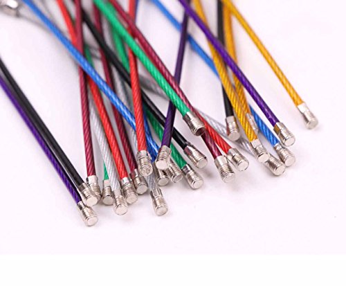 Stainless Steel Keychain Loop Set - 8 Colors, 2 Inch Diameter