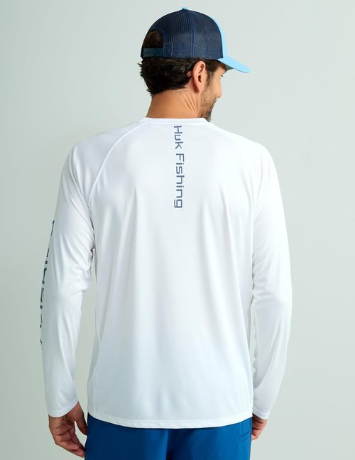 HUK Men's Pursuit Vented Long Sleeve Fishing Shirt - UV Protection + Breathable Fabric