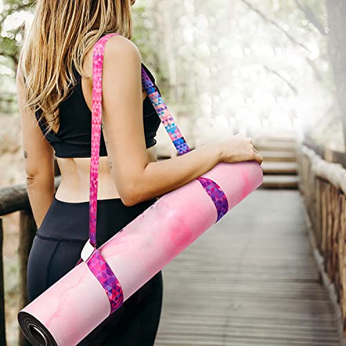 Adjustable Yoga Mat Straps - 2 Pack Nylon Carrier for Exercise