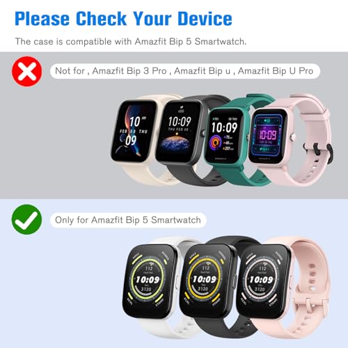 Amazfit Bip 5 Screen Protector Case - Clear - 3 Packs