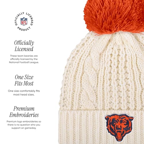 Chicago Bears Knit Hat & Gloves Set - Team Color, One Size