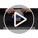 Card Deck Box for 100+ Cards with Magnetic Closure & Dividers - Black B2-Horizontal