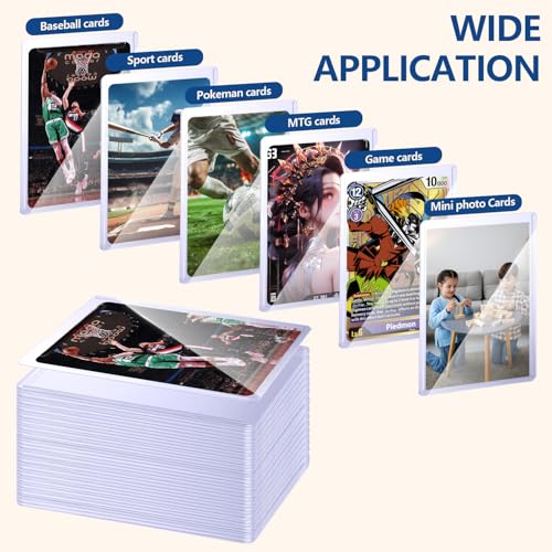 32ct Hard Plastic Card Sleeves - 3" x 4" Rigid Top Loaders for Trading Cards