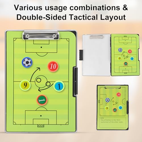 Tactical Coaching Clipboard for Soccer & Basketball - All-in-One Kit