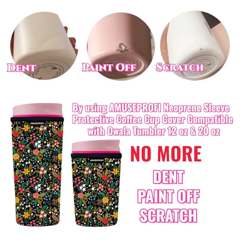 Neoprene Sleeve for Owala Tumbler 12 oz & 20 oz - Midnight Nightingale