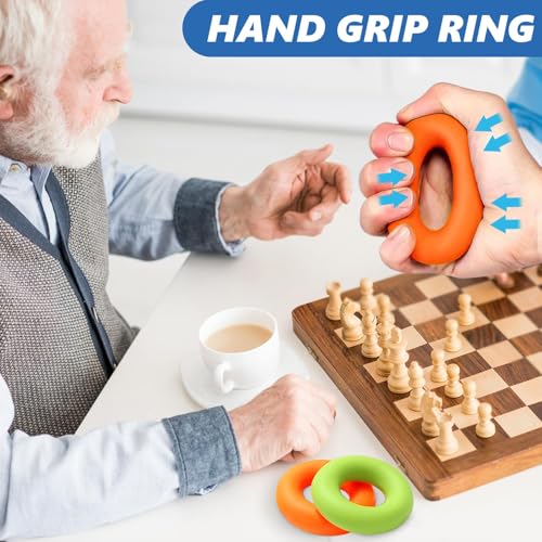 Grip Strength Trainer Set - Hand Exercise Ball, Grip Rings & Stretchers