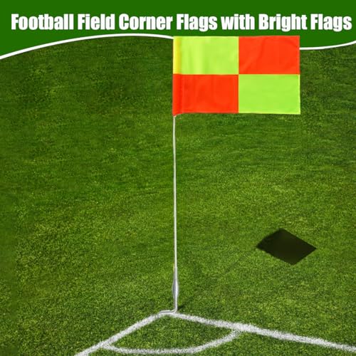 67-Inch Soccer Corner Flags Set - 4 Durable Agility Poles
