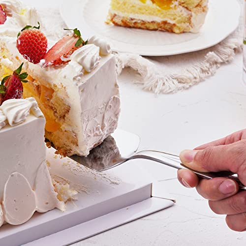 Stainless Steel Wedding Cake Cutting Set - Silver