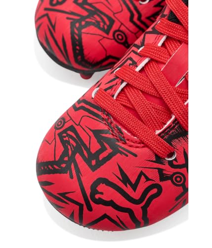 Puma Boys Tacto Christian Pulisic Soccer Cleats for Firm & Artificial Ground, Big Kid Size Red/Black