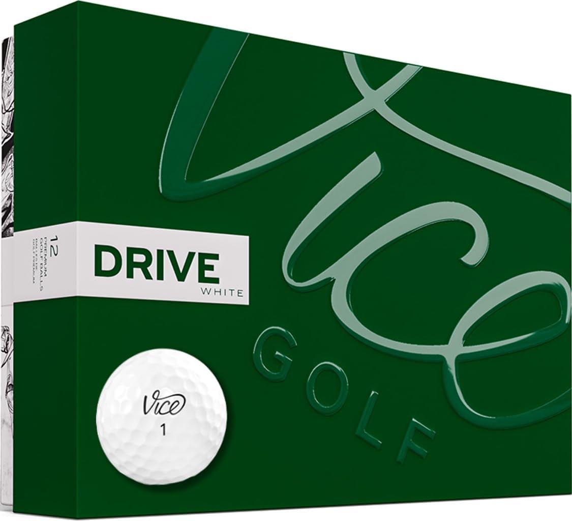 Vice Drive Golf Balls - Premium Performance White Golf Balls for Maximum Distance