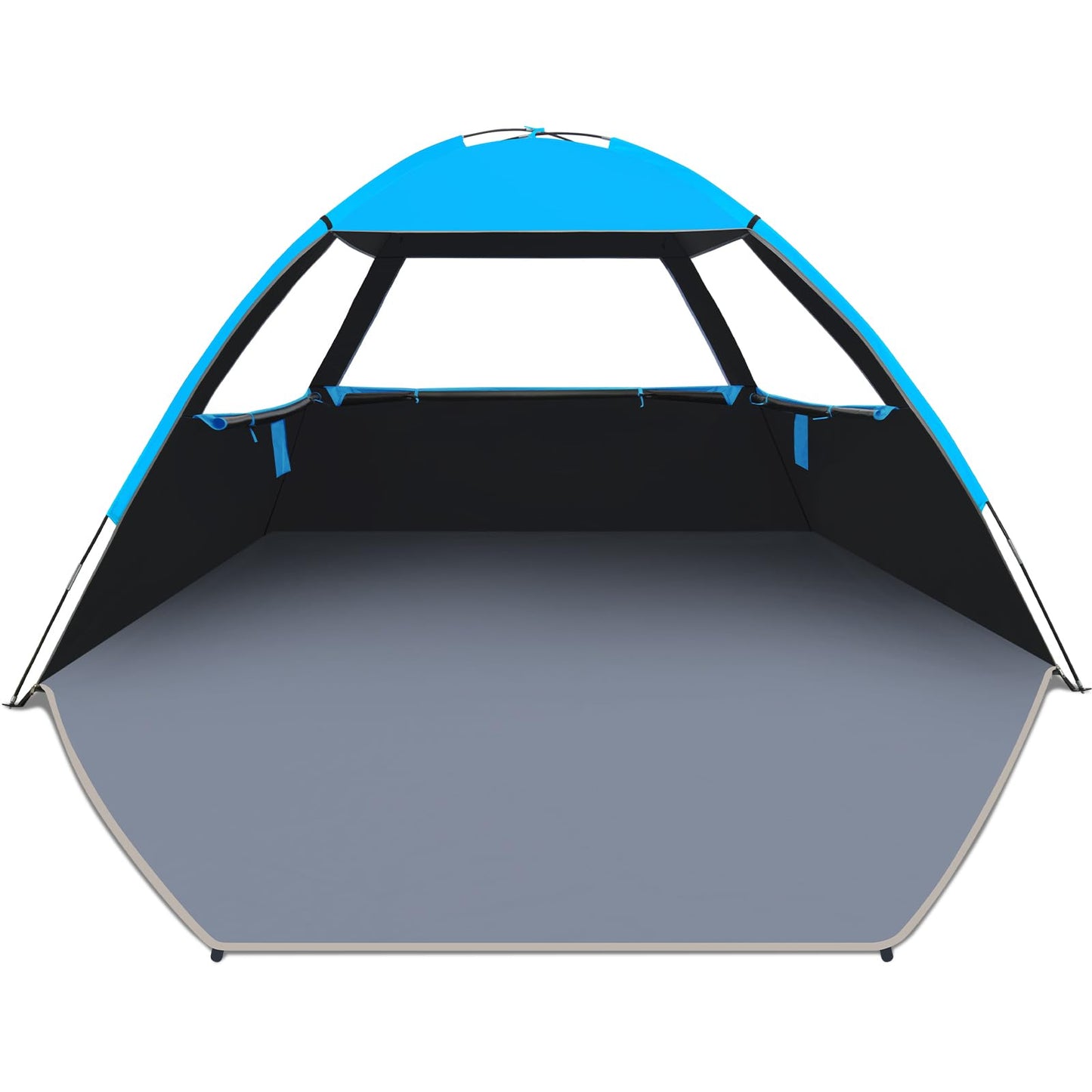 Venustas Beach Tent Sun Shelter for 3/4/6/8 Person, UPF 50+ UV Protection Beach Canopy, Lightweight and Easy Setup Cabana, Portable Shade Tent
