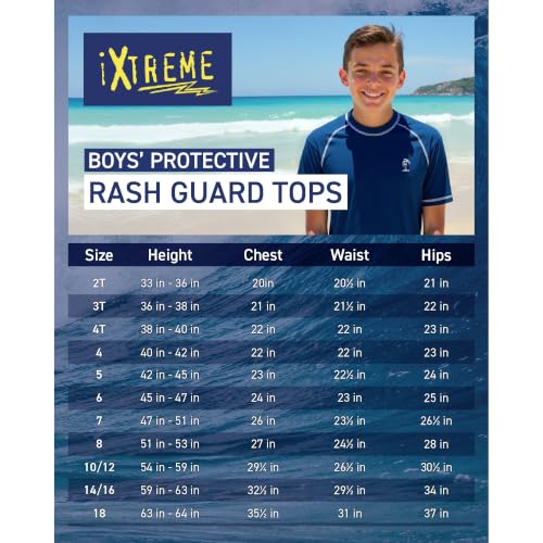 Infant Toddler Boys UPF 50+ Short Sleeve Rash Guard Shirt - 3T Navy