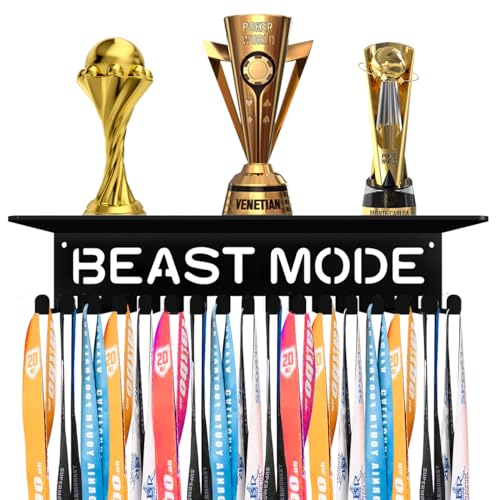 Medal Hanger Wall Rack Organizer - Multi-Functional for Ribbons & Awards - Beast Shelf