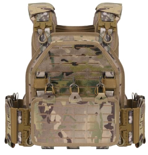 Tactical Molle Vest for Men - Lightweight 1000D Nylon Fabric