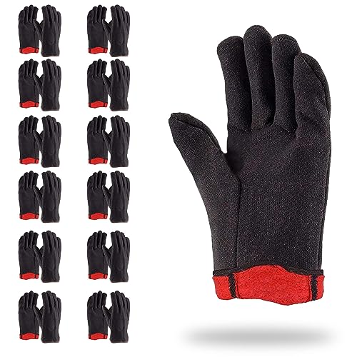 Jersey Gloves. Polyester and Cotton Jersey Work Gloves with Open Cuff. Machine Washable Cotton Gardening Gifts