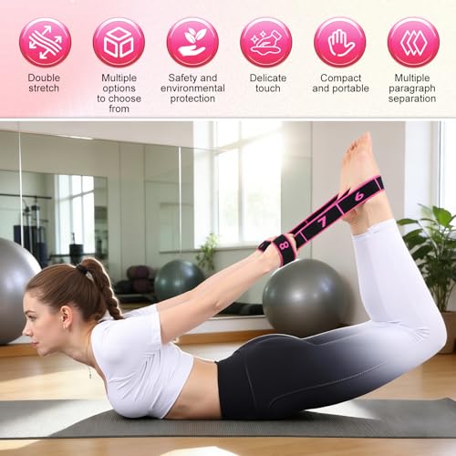 8-Level Adjustable Fitness Resistance Band with Handles - 3pcs-A