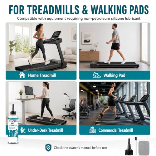 Treadmill Lubricant - 100% Silicone Oil for Smoother Performance
