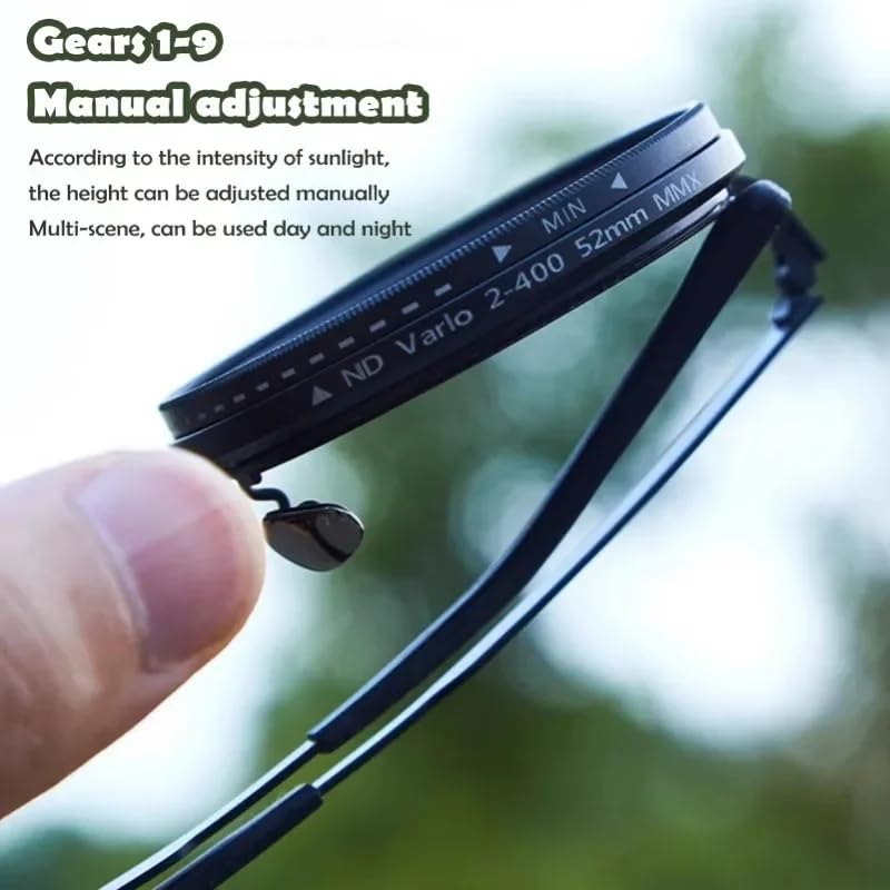 Loycco Handmade ND-400 9-Gear Polarized Adjustable Dimming Men & Women Sunglasses - Filter Diving & Fishing, 78 C2 / 49mm
