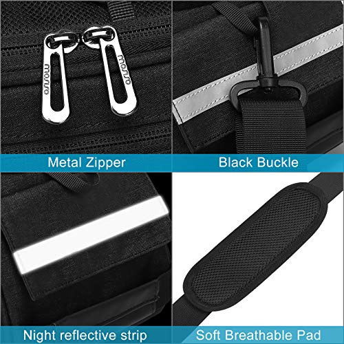 Waterproof Bike Rack Bag - 12L Trunk Pannier - Black